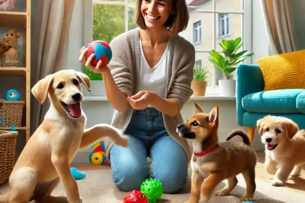 Rotinas de treinamento para filhotes em apartamentos